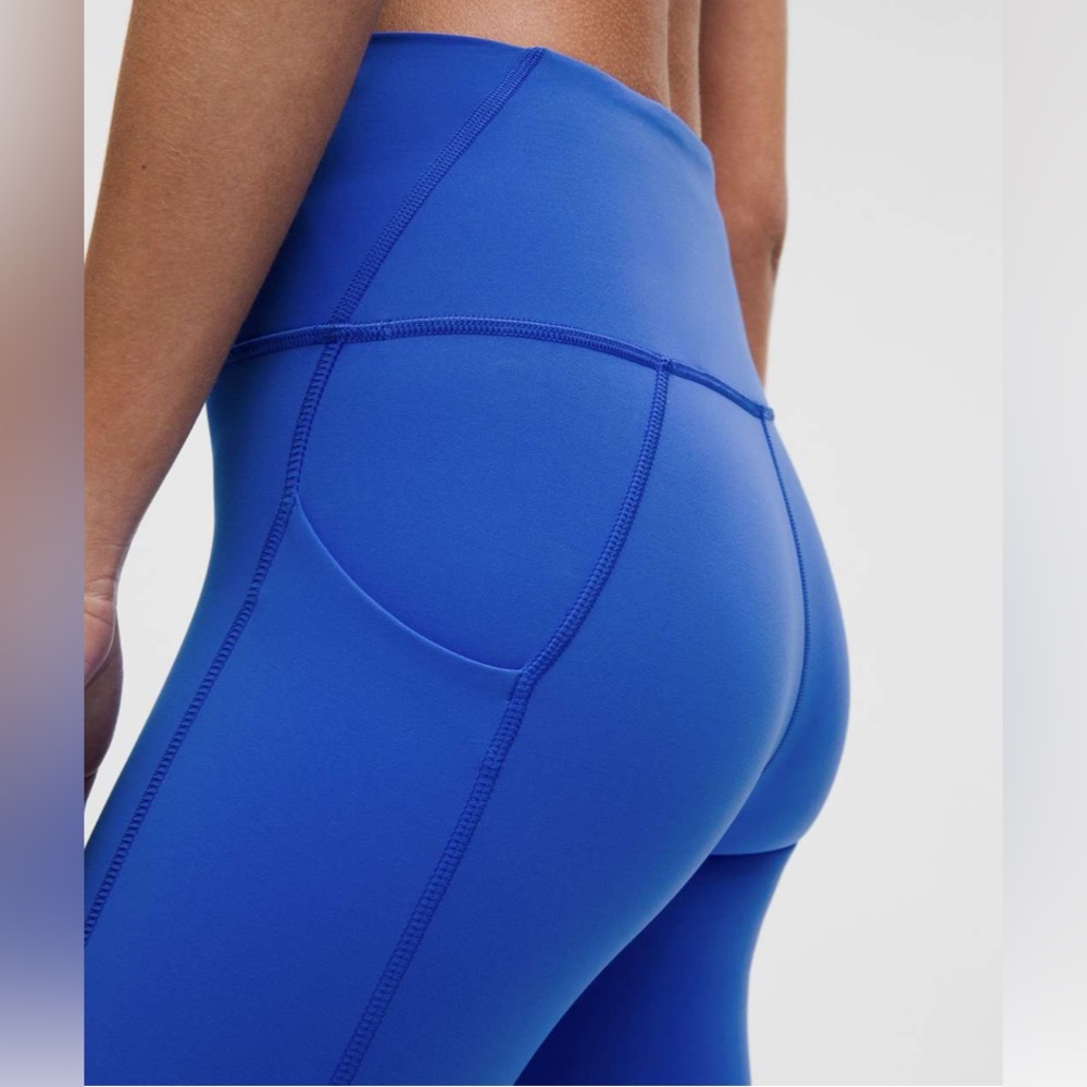 NWT Lululemon Wunder Train High Rise Tight Leggings 25” with Pockets – CEBL Blue - Picture 4 of 6